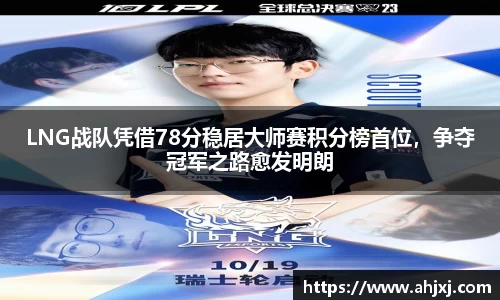 LNG战队凭借78分稳居大师赛积分榜首位，争夺冠军之路愈发明朗